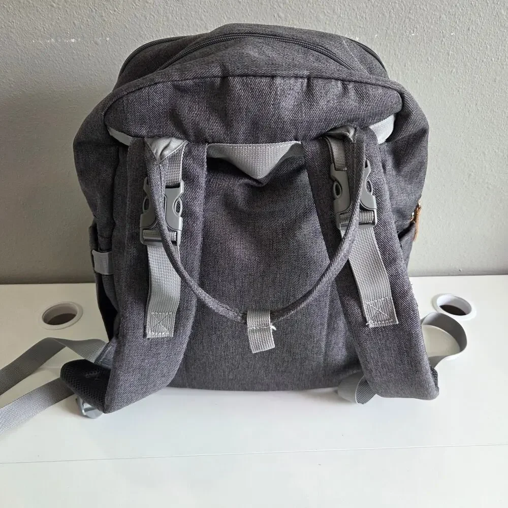 BabbleRoo Gray Baby Diaper Bag Backpack Unisex
